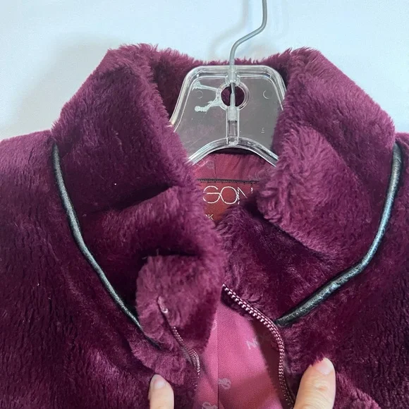 Vtg Sasson Juniors Sz 9 Full Zip Faux Fur Coat - Picture 11 of 16